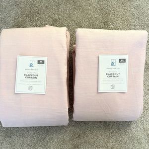 Pottery Barn Evelyn Blackout 2 panels Pink